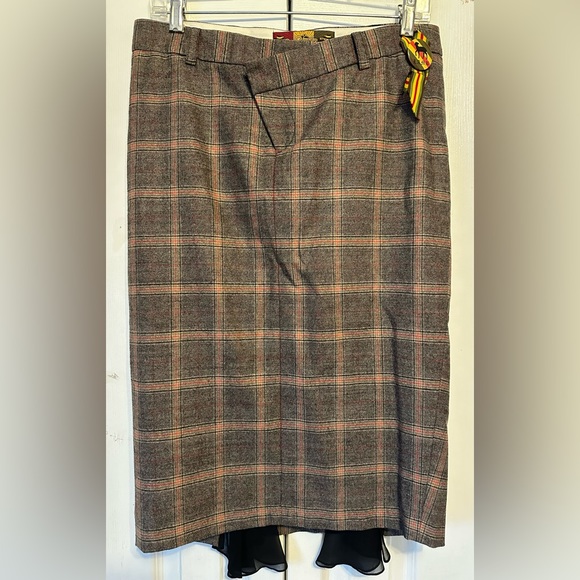 L.A.M.B. Gwen Stefani Made in JAPAN Wool Plaid Pencil Skirt 8 runs small (4 - 6) - Picture 3 of 16